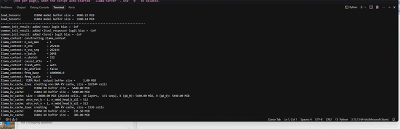 A gif of an AI transcription process running